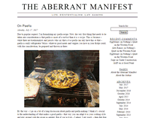 Tablet Screenshot of aberrantmanifest.com